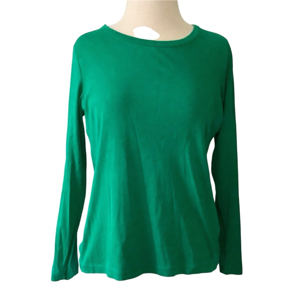 Lands End Emerald Green Long Sleeve Tee